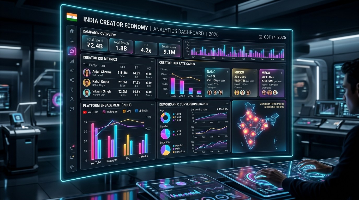 Influencer Marketing in India: Creator Rates & ROI Benchmarks 2026